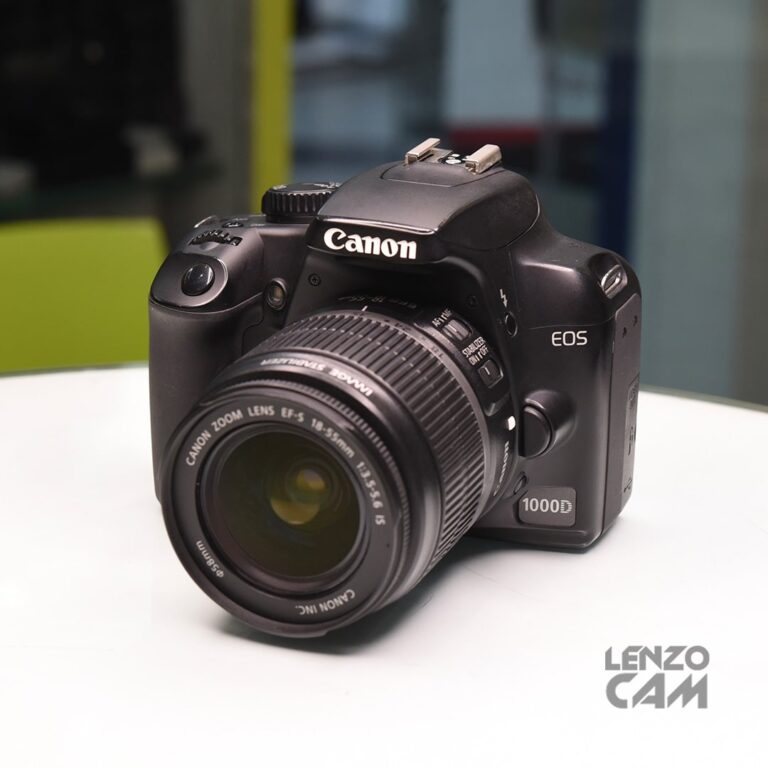 دوربین کارکرده كانن مدل canon 1000d به همراه لنز 55-18