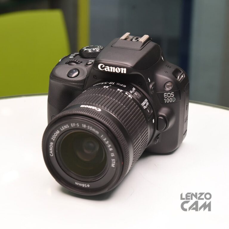 دوربین کارکرده كانن مدل canon 100d به همراه لنز 55-18
