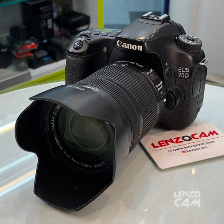 دوربین دست دوم كانن مدل Canon 70D به همراه لنز 135-18