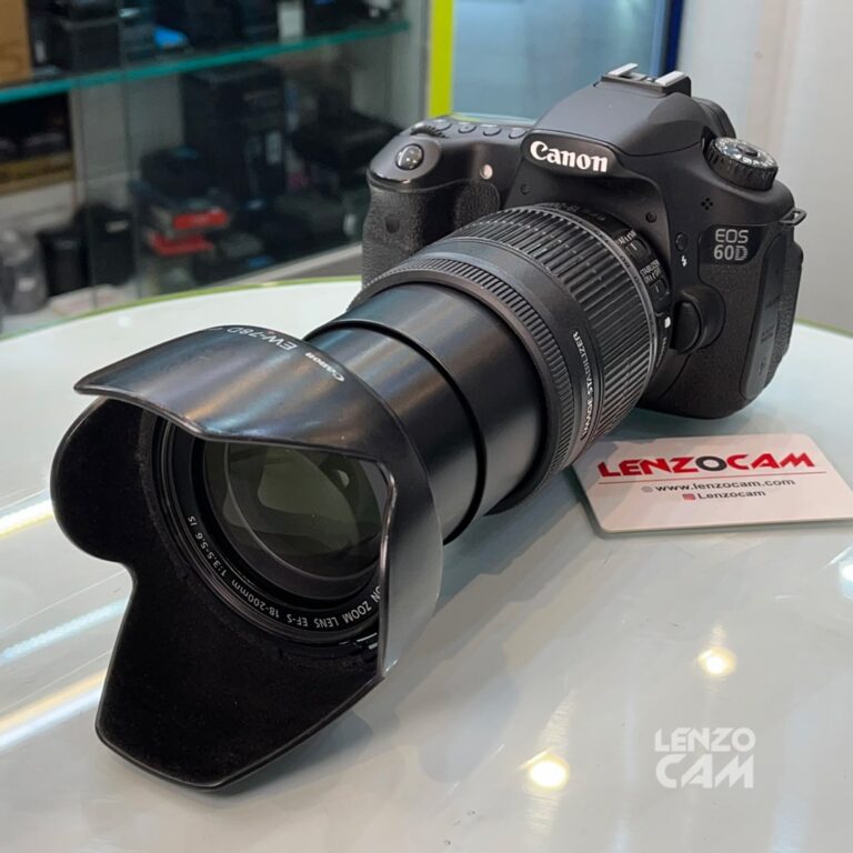 دوربین دست دوم كانن مدل Canon 60D به همراه لنز 200-18