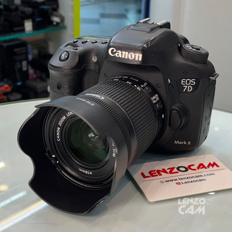 دوربین دست دوم كانن مدل Canon 7D II به همراه لنز 55-18